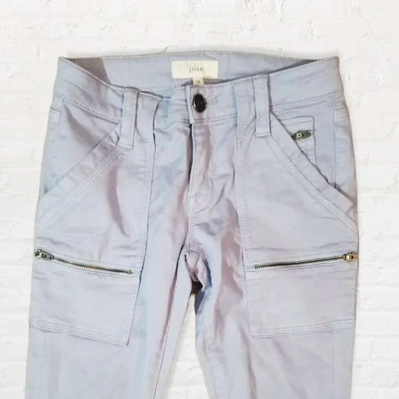 ❤️ Joie ❤️| Lavender Park Moto-style Cropped Skinny Pants Sz 24 - Picture 3 of 7